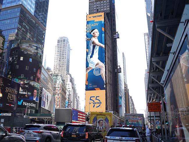 Team VICTOR Lights Up Times Square Billboard to Celebrate VICTOR’s 55th Anniversary